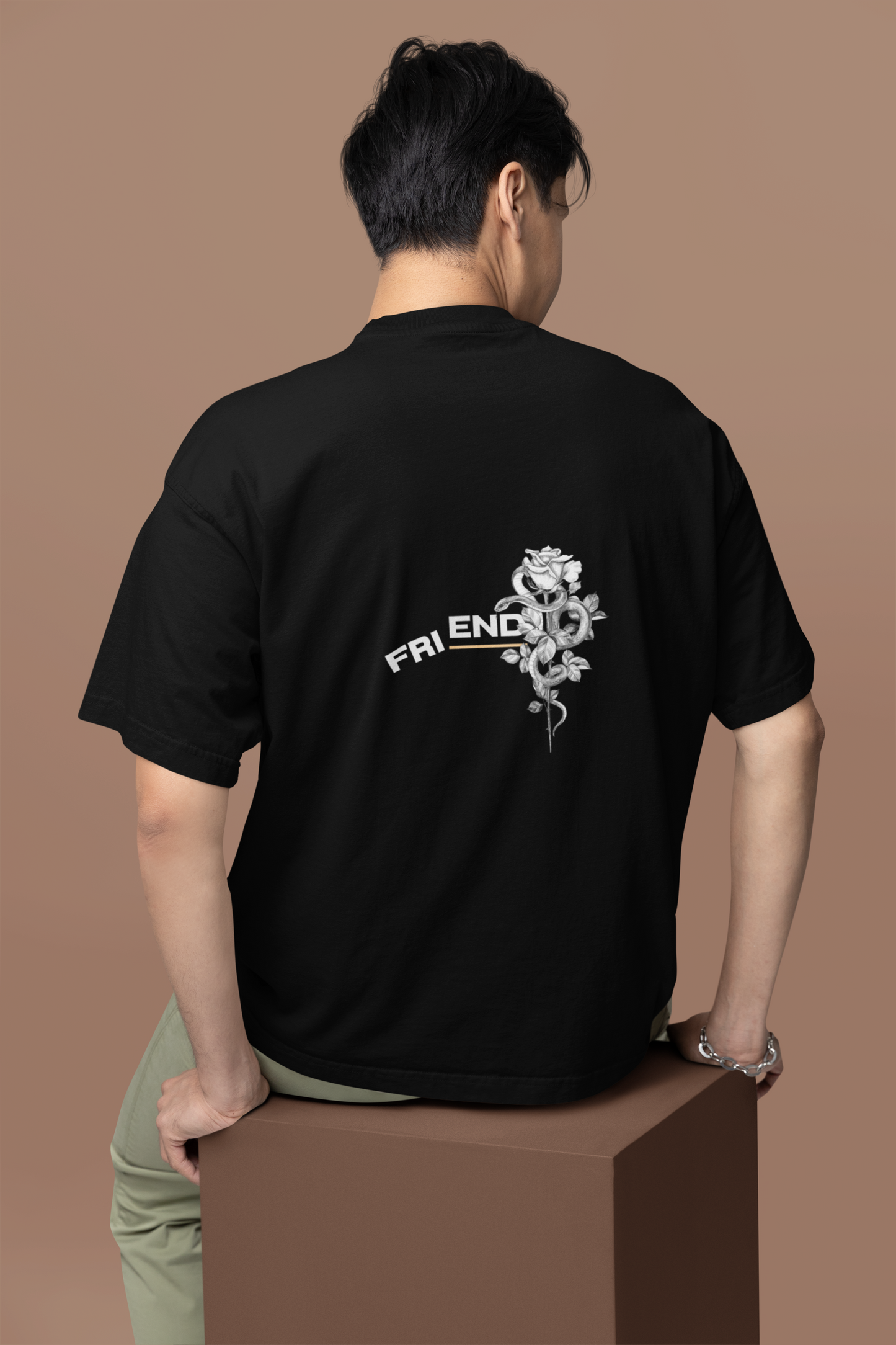 Dark Floral FRIENDS Statement Tee | Unisex Graphic T-Shirt