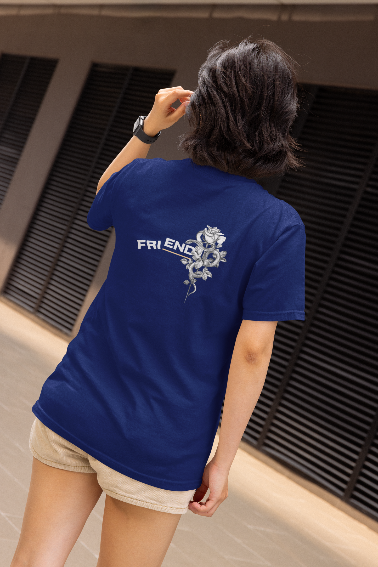 Dark Floral FRIENDS Statement Tee | Unisex Graphic T-Shirt