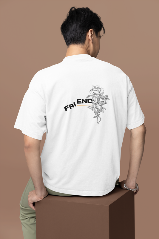 Dark Floral FRIENDS Statement Tee | Unisex Graphic T-Shirt