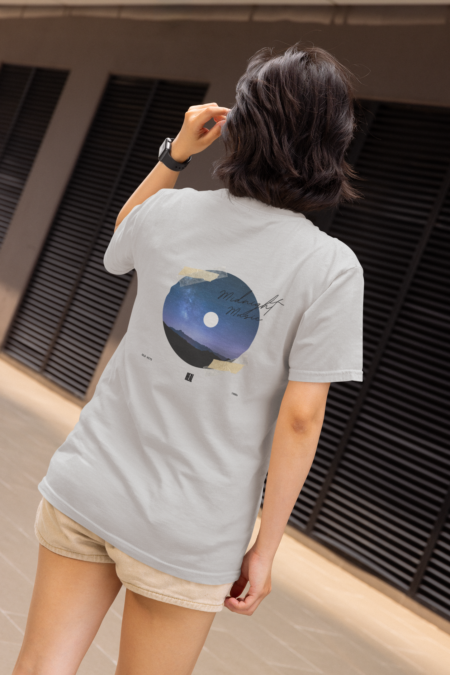 Graphic T-Shirt for Men & Women | Midnight Magic Print | Regular Fit Polyester Tee