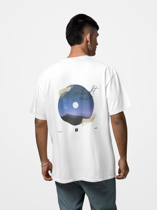 Graphic T-Shirt for Men & Women | Midnight Magic Print | Regular Fit Polyester Tee