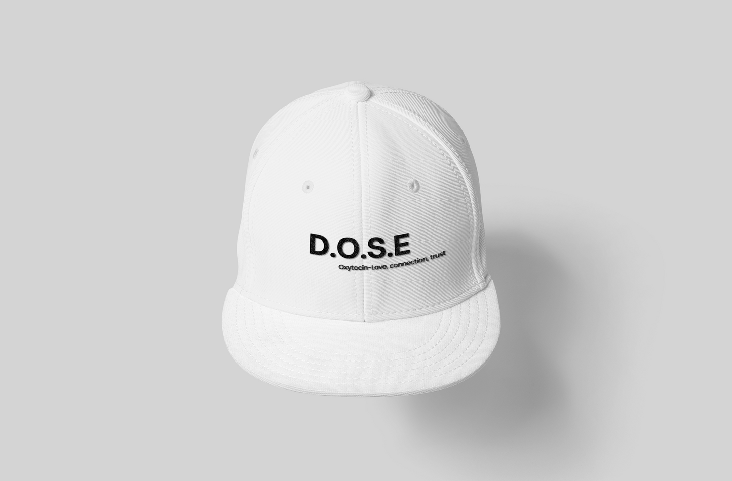 D.O.S.E. Flat Brim Snapback Cap: Your Daily Dose of Happiness