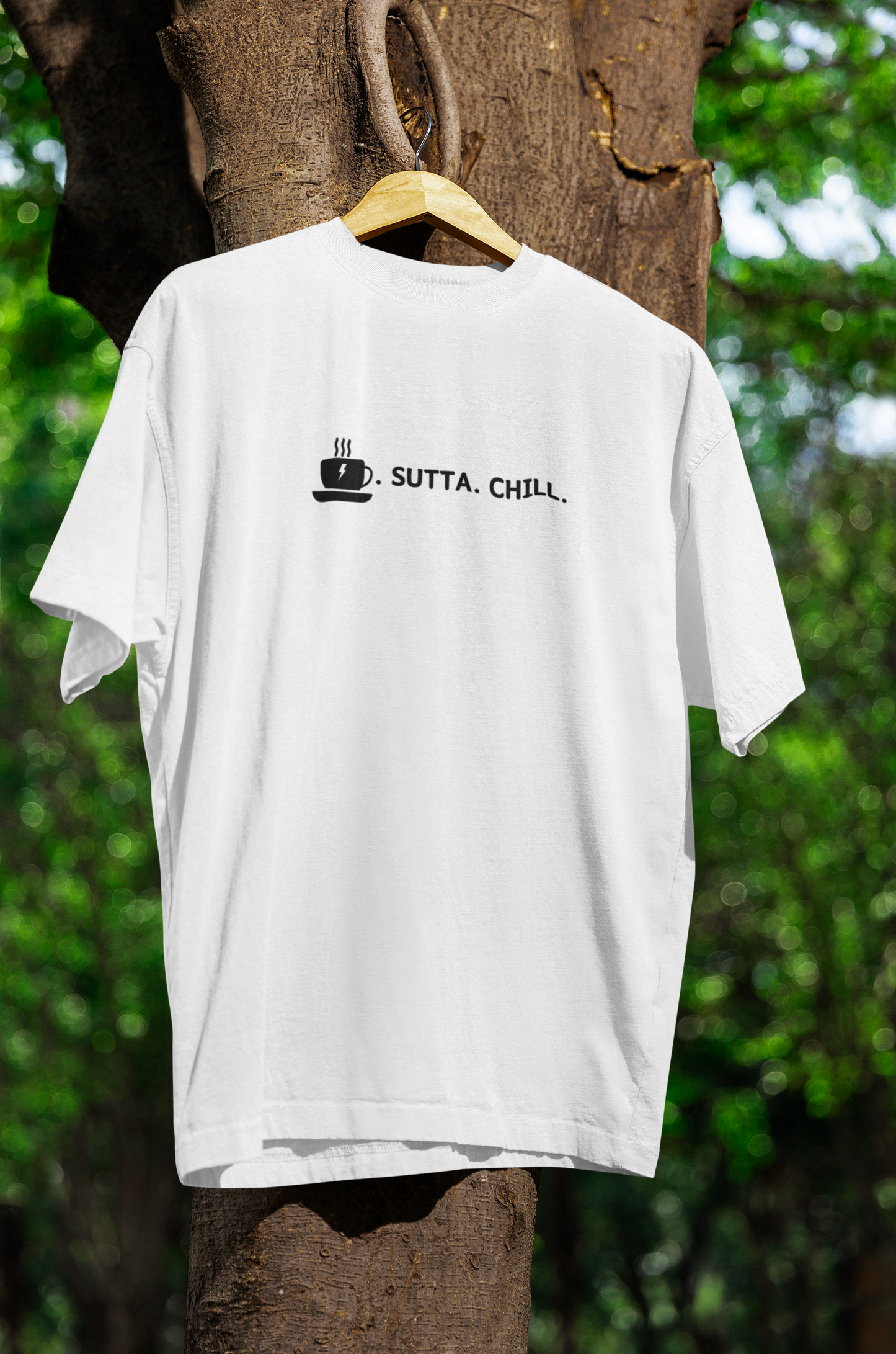 Chai. Sutta. Chill. Minimalist Graphic T-Shirt | Relaxation Vibe Tee