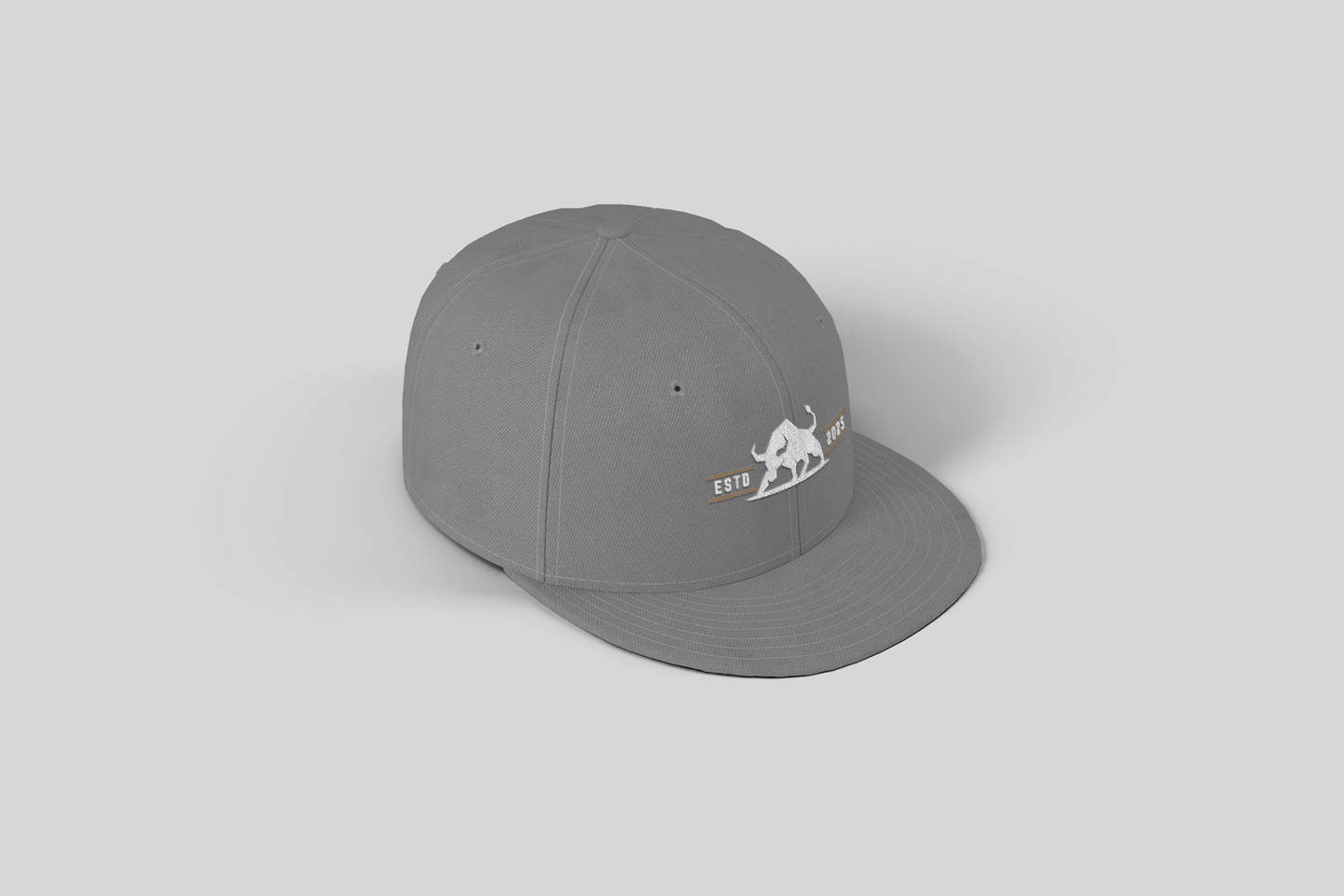 Alpha Bull Est. 2025 Snapback Cap | Black Flat Brim Hat with Aggressive Logo