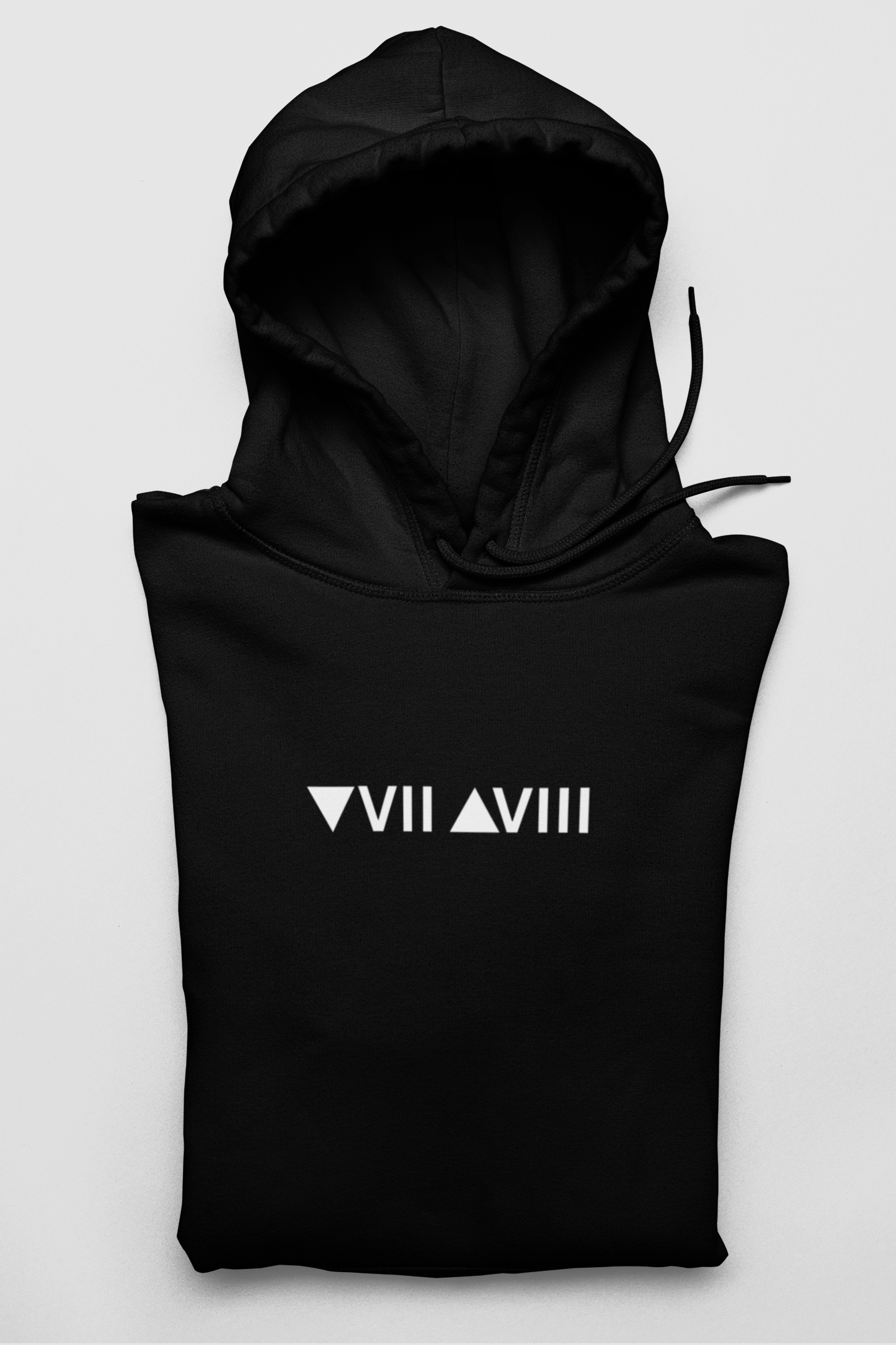 Fall Seven Times, Stand Up Eight Back Print Hoodie | Motivational VII-VIII Pullover