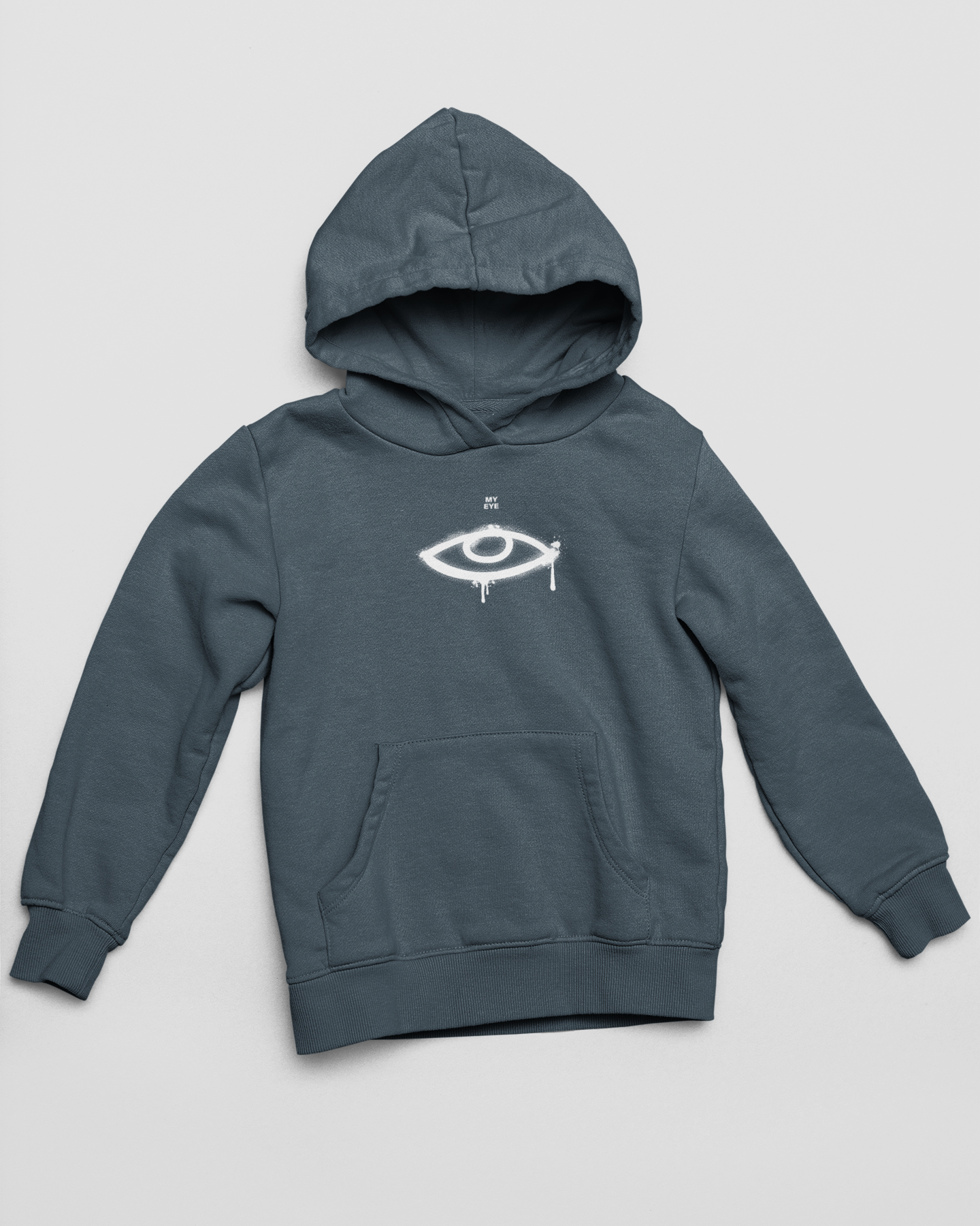 "Falling For You" Hoodie | Blue Lightning Love Message Pullover