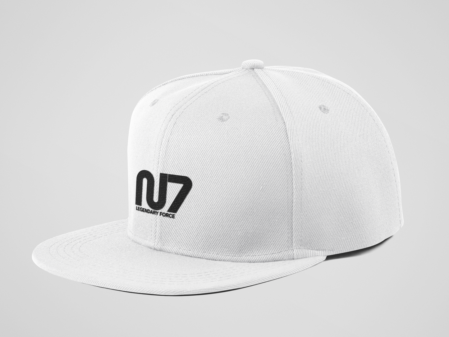 N7 Legendary Force Snapback Hat | Gray Embroidered Mass Effect Gaming Cap