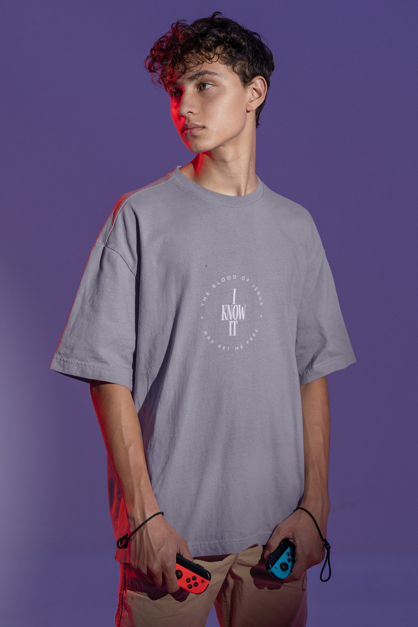 'I Know It' Faith Graphic Oversized Tee | Christian Streetwear