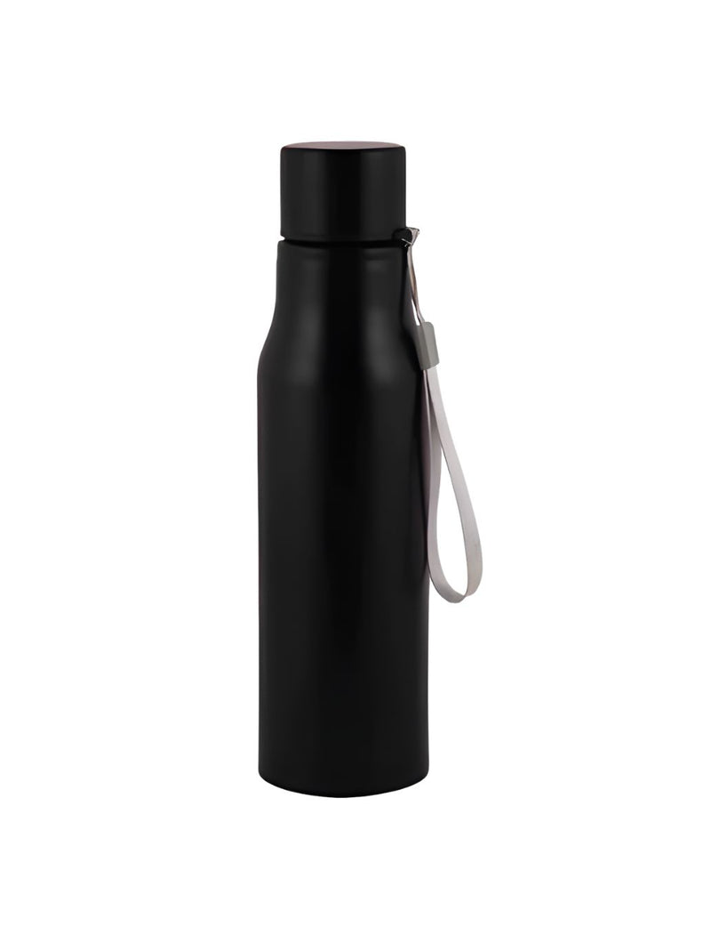 Flow Stainless Steel Carafe Bottle | Ergonomic Curve & Silicon Carry Strap