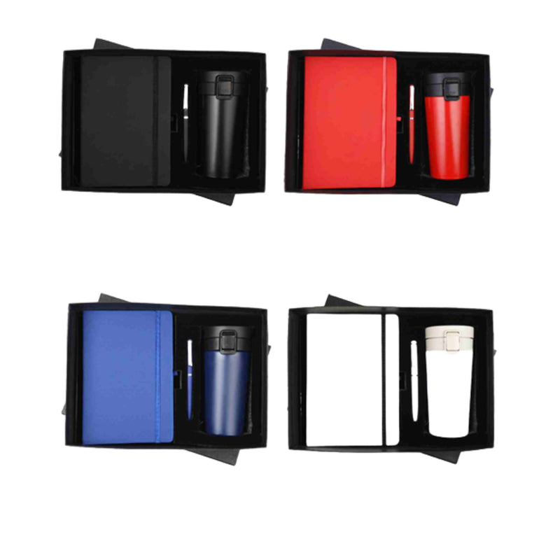 Executive Hydration & Productivity Trio: A5 Diary, Pen & Travel Mug Set