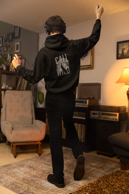 Oversized Hoodie | 'Call of the Wild' Wolf Silhouette Print