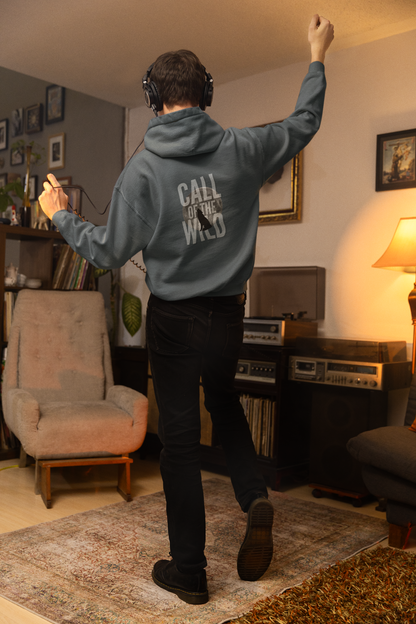 Oversized Hoodie | 'Call of the Wild' Wolf Silhouette Print
