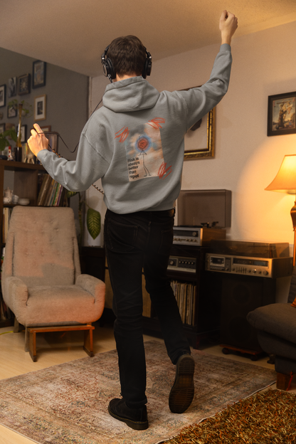 Oversized Hoodie | 'Risk is Always Better' Back Graphic
