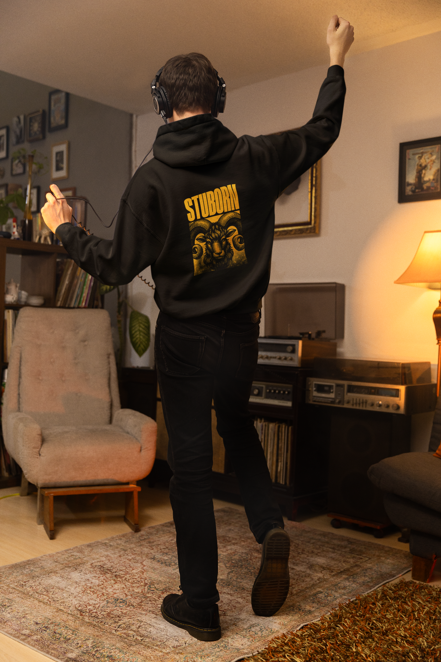 'Stubborn' Ram Graphic Oversized Hoodie | Streetwear Collection
