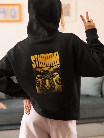'Stubborn' Ram Graphic Oversized Hoodie | Streetwear Collection