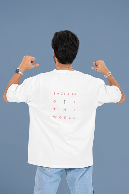 Oversized T-Shirt | 'Saviour of the World' Back Graphic-Mysoul