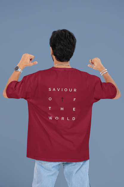 Oversized T-Shirt | 'Saviour of the World' Back Graphic-Mysoul