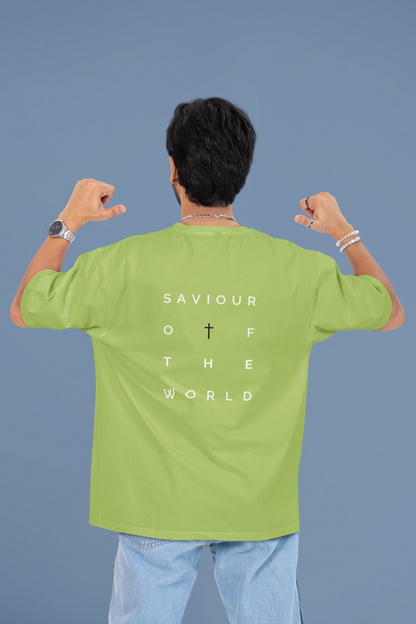 Oversized T-Shirt | 'Saviour of the World' Back Graphic-Mysoul