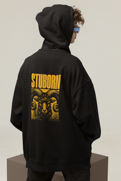 'Stubborn' Ram Graphic Oversized Hoodie | Streetwear Collection