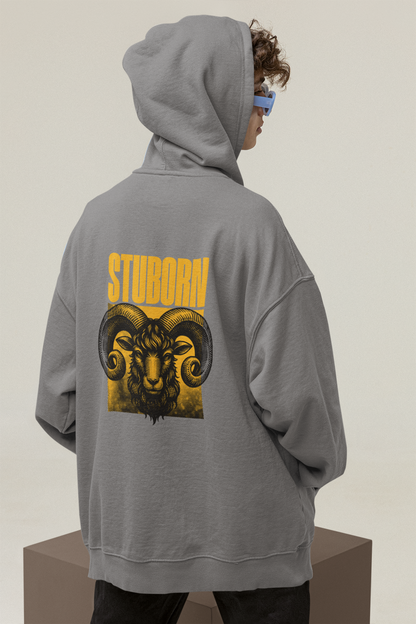 'Stubborn' Ram Graphic Oversized Hoodie | Streetwear Collection