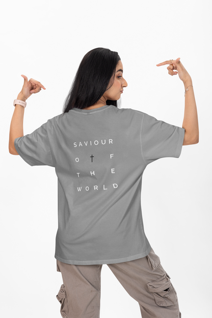 Oversized T-Shirt | 'Saviour of the World' Back Graphic-Mysoul