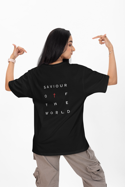 Oversized T-Shirt | 'Saviour of the World' Back Graphic-Mysoul