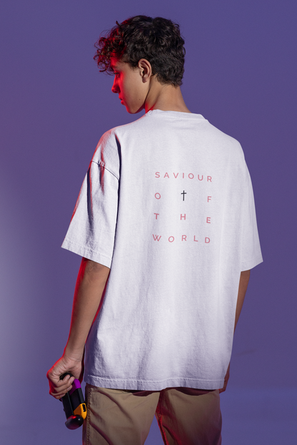 Oversized T-Shirt | 'Saviour of the World' Back Graphic-Mysoul