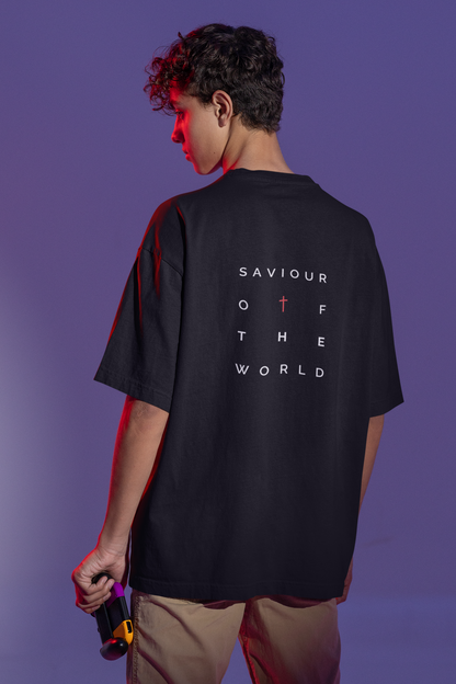 Oversized T-Shirt | 'Saviour of the World' Back Graphic-Mysoul