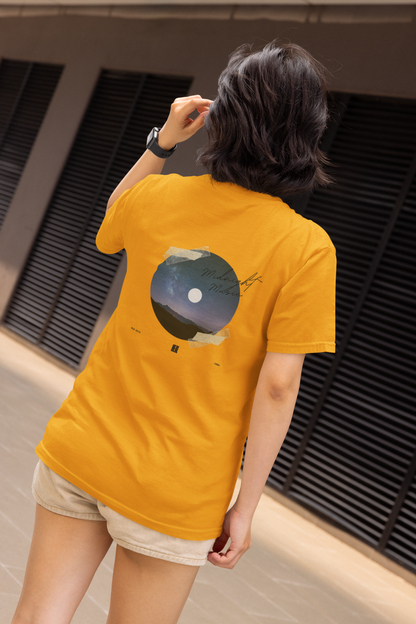 Graphic T-Shirt for Men & Women | Midnight Magic Print | Regular Fit Polyester Tee