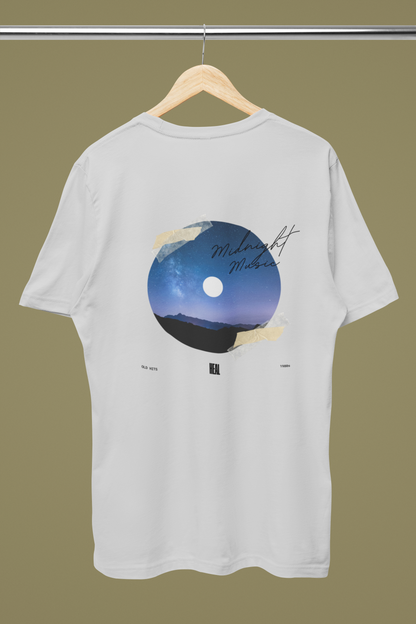 Graphic T-Shirt for Men & Women | Midnight Magic Print | Regular Fit Polyester Tee