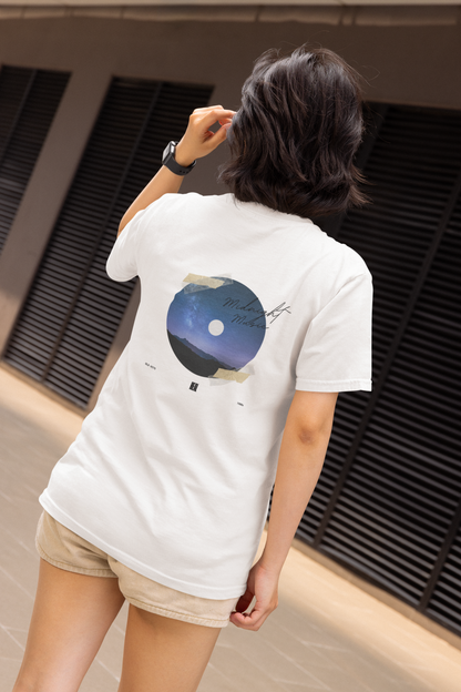 Graphic T-Shirt for Men & Women | Midnight Magic Print | Regular Fit Polyester Tee