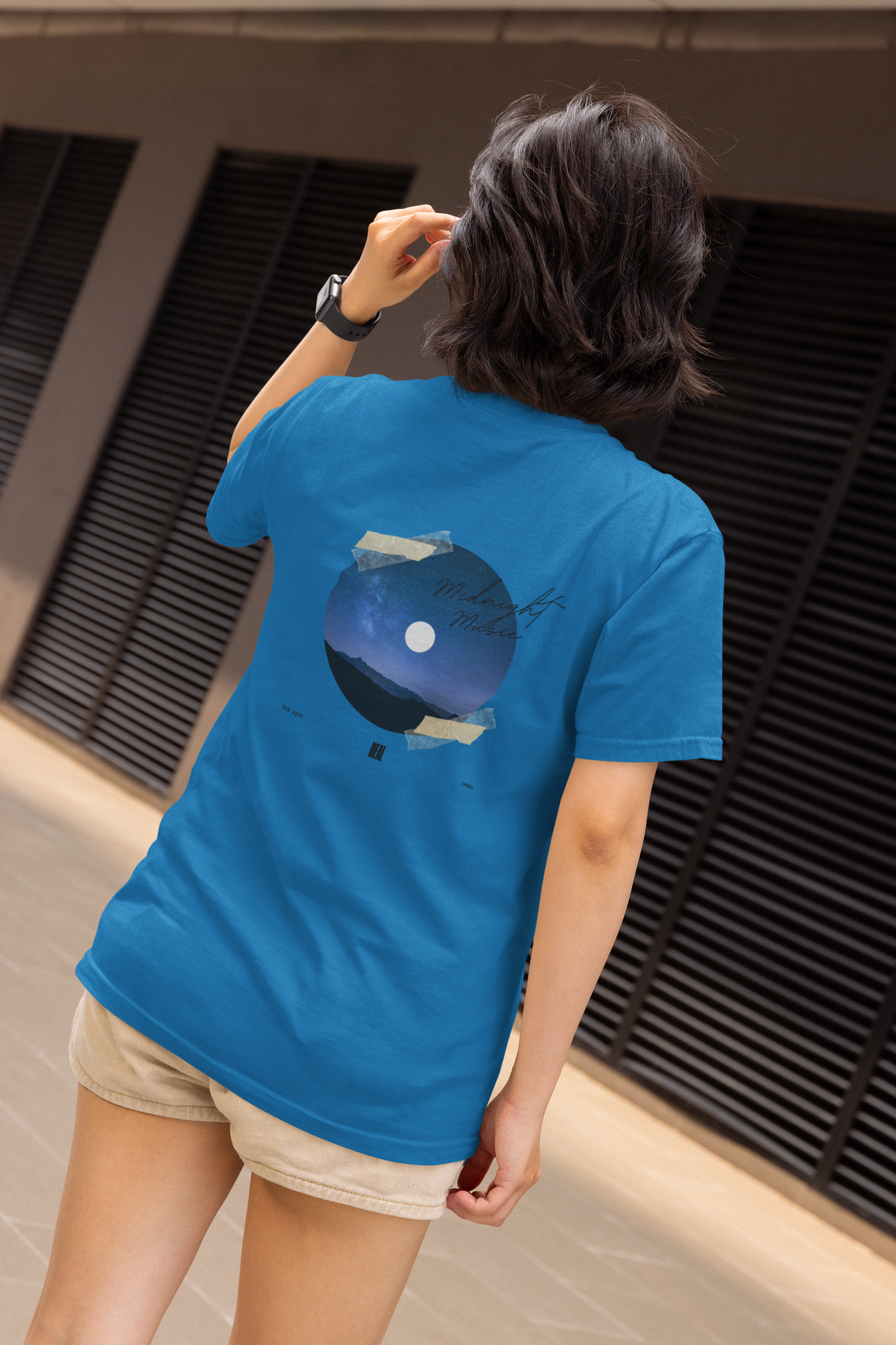 Graphic T-Shirt for Men & Women | Midnight Magic Print | Regular Fit Polyester Tee