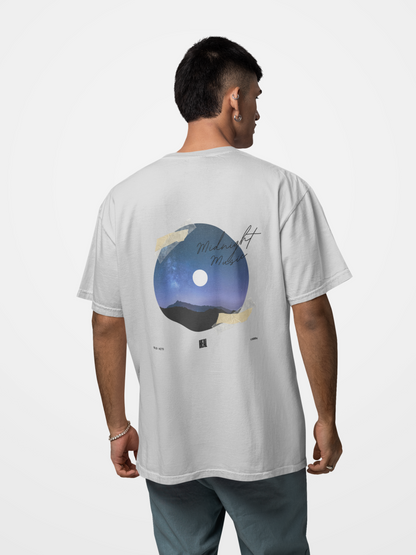 Graphic T-Shirt for Men & Women | Midnight Magic Print | Regular Fit Polyester Tee