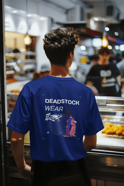 Vintage Street Art Globe & Figures T-Shirt | DEADSTOCK WEAR