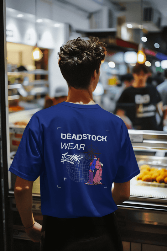 Vintage Street Art Globe & Figures T-Shirt | DEADSTOCK WEAR