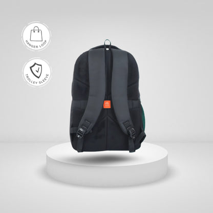 Durable and Comfortable 15.6" Laptop Backpack - Water-Resistant, Trolley Sleeve, 47×36×12 cm