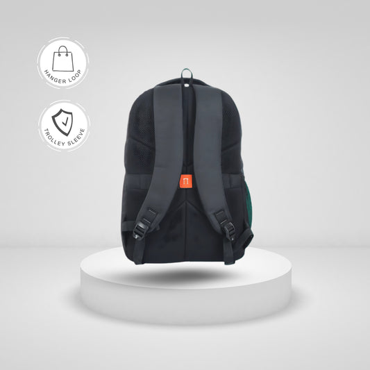 Durable and Comfortable 15.6" Laptop Backpack - Water-Resistant, Trolley Sleeve, 47×36×12 cm