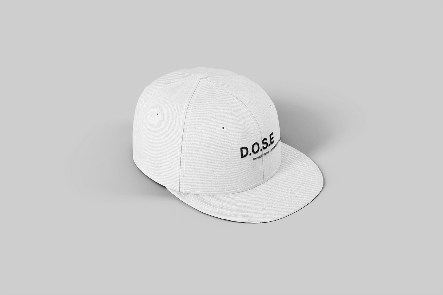 D.O.S.E. Flat Brim Snapback Cap: Your Daily Dose of Happiness