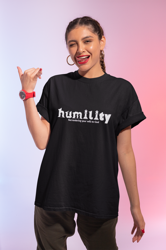 Spiritual Humility Graphic T-Shirt | Inspirational Faith-Based Apparel