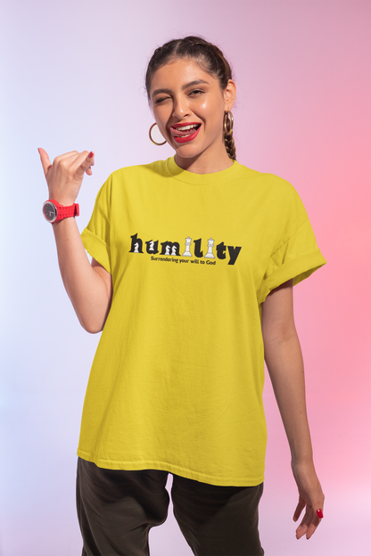 Spiritual Humility Graphic T-Shirt | Inspirational Faith-Based Apparel
