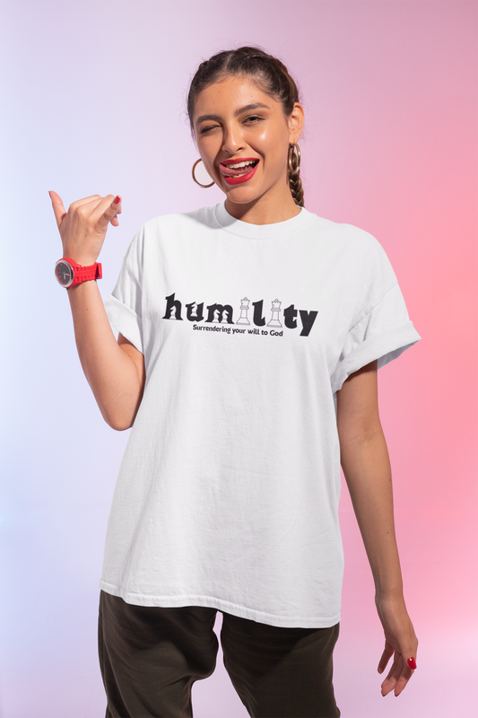 Spiritual Humility Graphic T-Shirt | Inspirational Faith-Based Apparel