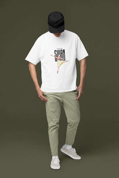 THE STAGE SWAN Ballet Dancer Graphic T-Shirt | Elegant Dancewear Tee
