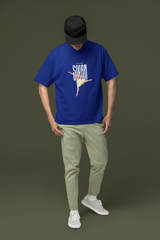 THE STAGE SWAN Ballet Dancer Graphic T-Shirt | Elegant Dancewear Tee