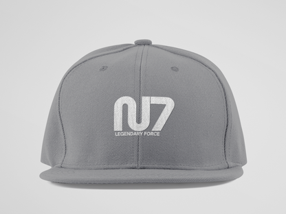 N7 Legendary Force Snapback Hat | Gray Embroidered Mass Effect Gaming Cap