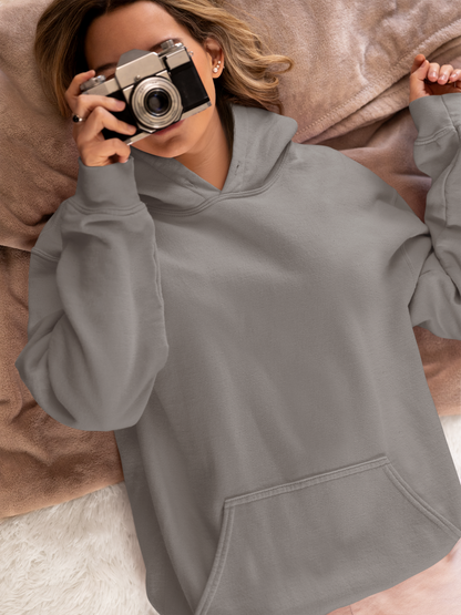 Oversized Hoodie | 'Rock On' Hand Sign Back Print