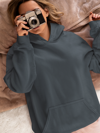 Oversized Hoodie | 'Rock On' Hand Sign Back Print