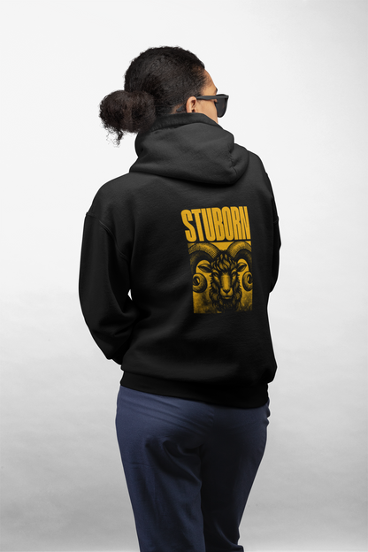 'Stubborn' Ram Graphic Oversized Hoodie | Streetwear Collection