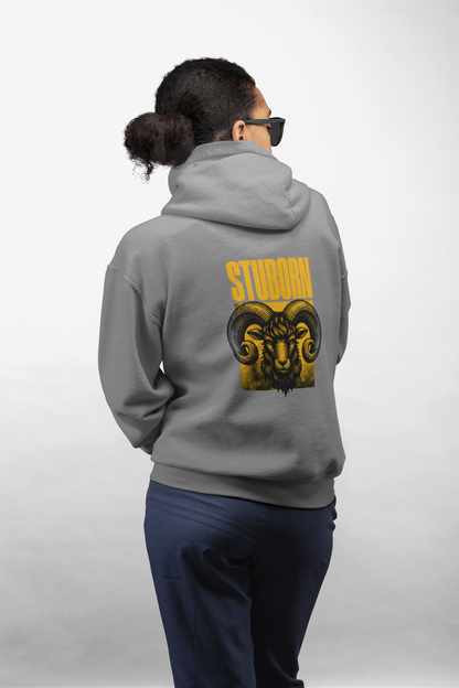 'Stubborn' Ram Graphic Oversized Hoodie | Streetwear Collection
