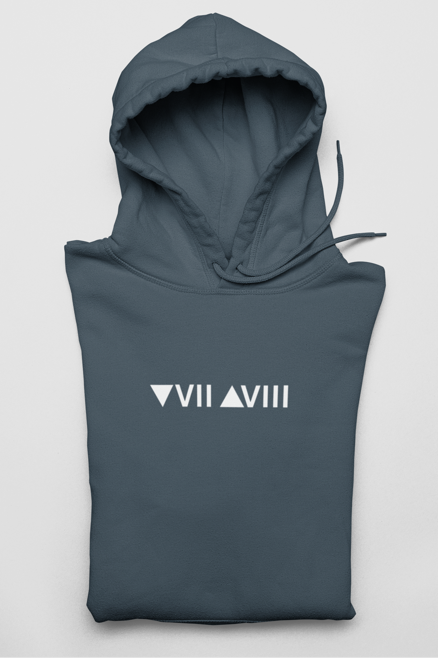 Fall Seven Times, Stand Up Eight Back Print Hoodie | Motivational VII-VIII Pullover