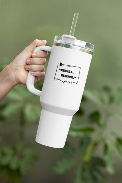 "REFILL. REWIRE." Stanley Tumbler - Your Perfect Hydration Companion